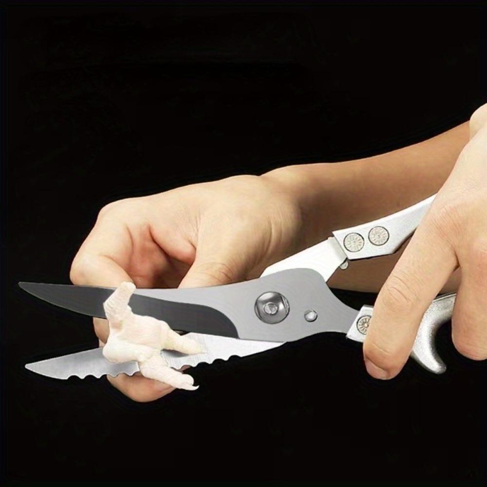 1PC Chicken Bone Kitchen Scissors Kitchen Shears Duck Fish Cutter Stainless Steel Scissors Scale Clean Cook Scissors