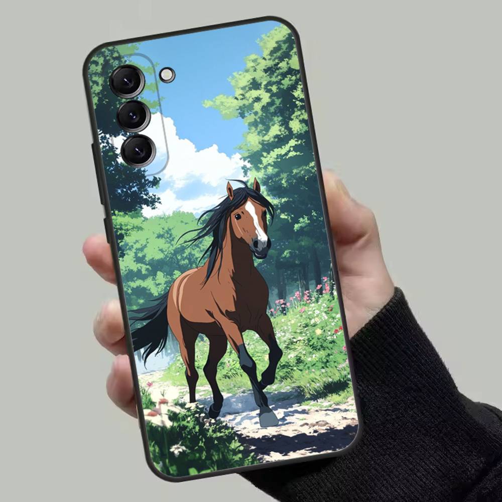 

Horse Animal Phone Case For Samsung Galaxy A13,A21s,A22,A31,A32,A52,A53,A71,A80,Soft Black Shell Samsung a31