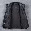Wide Shoulder Thick Soft Men Genuine Cow Leather Duck Down Coat Removable Hood Warm Winter Jacket Cowhide Leather Men's Clothing