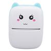 Mini Thermal Printer Portable Bluetooth Pocket Phone Printer for Students Wrong Questions Photos Blue