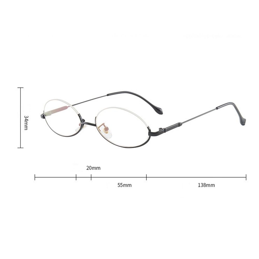 Without Lens Y2K Half Frame Glasses Chic Harajuku Photography Fake Glasses Girls