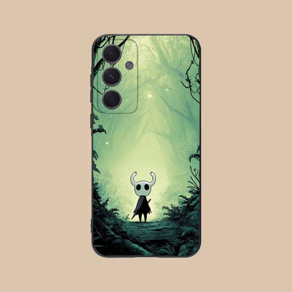 

H-Hollow K-Knight Phone Case For Samsung S25,24,21,22,23,20,S30,Ultra,Plus,Fe,Lite,Note,5G Black Soft SamsungS21lite