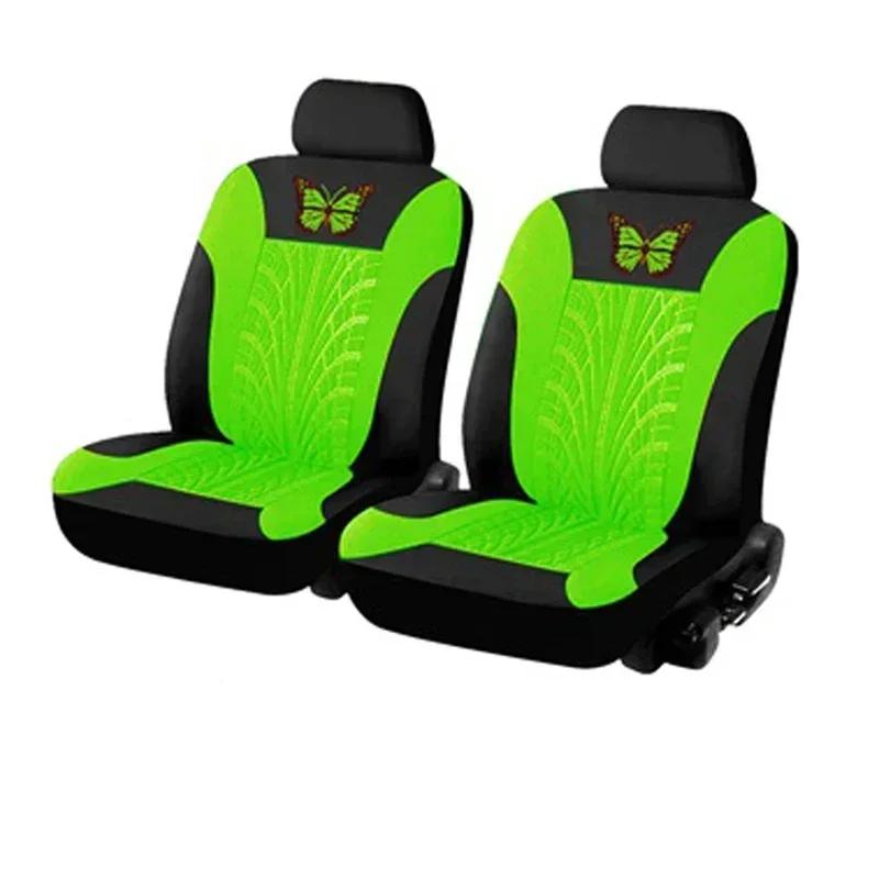 Funda de Asiento de Coche Juego Completo, Funda de Asiento para Coche Bordada con Patrón de Mariposa Universal