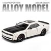 1/24 Dodge Challenger Hellcat Redeye Alloy Muscle Car Model Sound and Light Pull Back Children's Toy Collectibles Birthday Gift