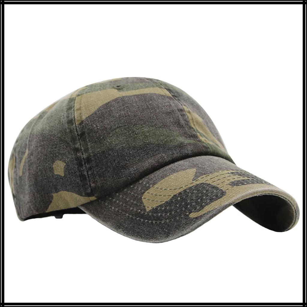 Camouflage CZ177 [White Fang] Hat, Cap, Military, Brim, Cool, Airsoft, Casual, Men's, Women's, (Dark Khaki)