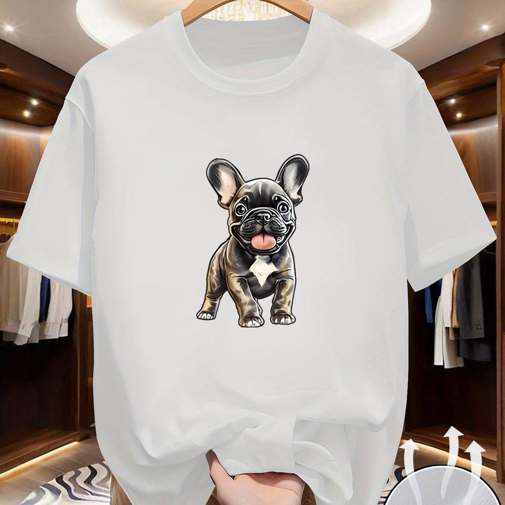Men's Round-neck Short-sleeved T-shirt with Vivid Print Comfortable Breathable Durable Fashi