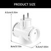 Portable EU Plugs Converters Power Adapter Expands To Three Outlets for Home Office and Travel 16A 250V Travel Plugs