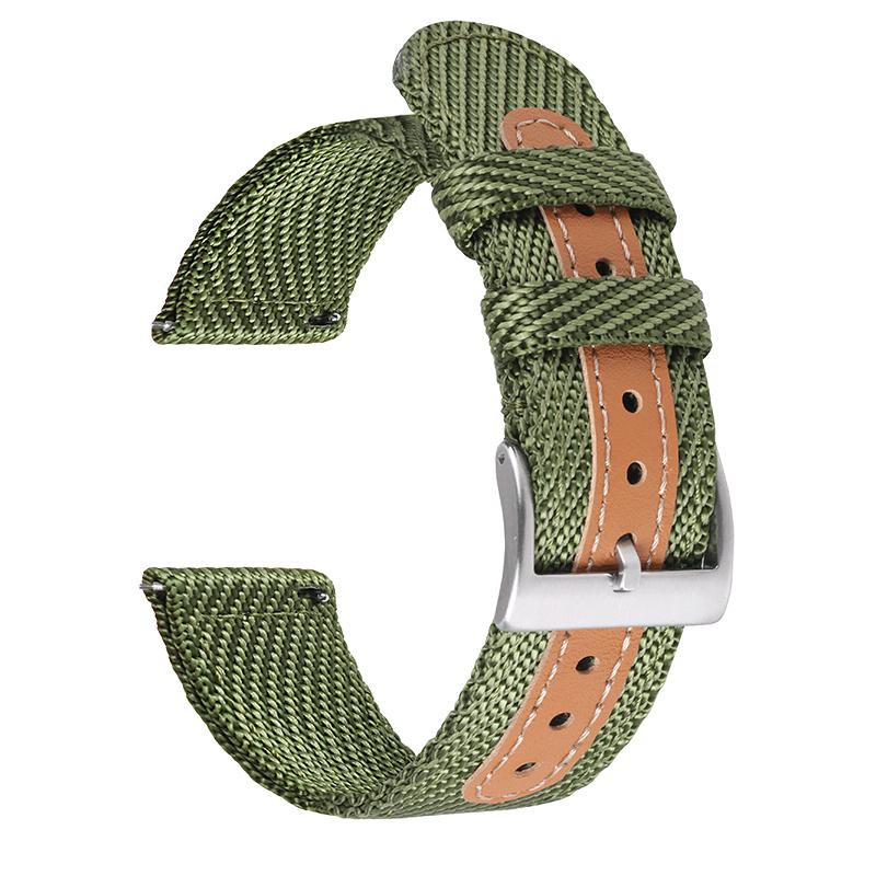 18mm 20mm 22mm Elastisches Nylon-Uhrenarmband für Seiko Ersatz Stoffarmband Armband Zubehör Sportuhrarmband