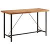 VidaXL Bar Table, Rectangular Bistro Table, End Table, Dining Table, Living Room Furniture, Solid Wood 356378