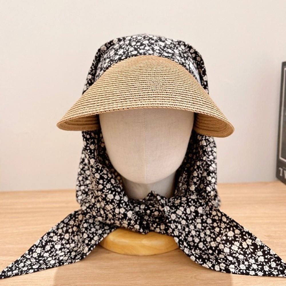 Korean Style Scarf Baseball Cap Star Print Strappy Scarf Hat Fashion Headscarf Baseball Hat  Spring