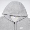 Reebok Comfy Hooded Zip-Up Jacket Men Jackets Gray GV5514