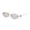 Jennie's Rimless Silver Polygonal Diamond-Studded Sunglasses - Pure Desire & Luxurious Lightness