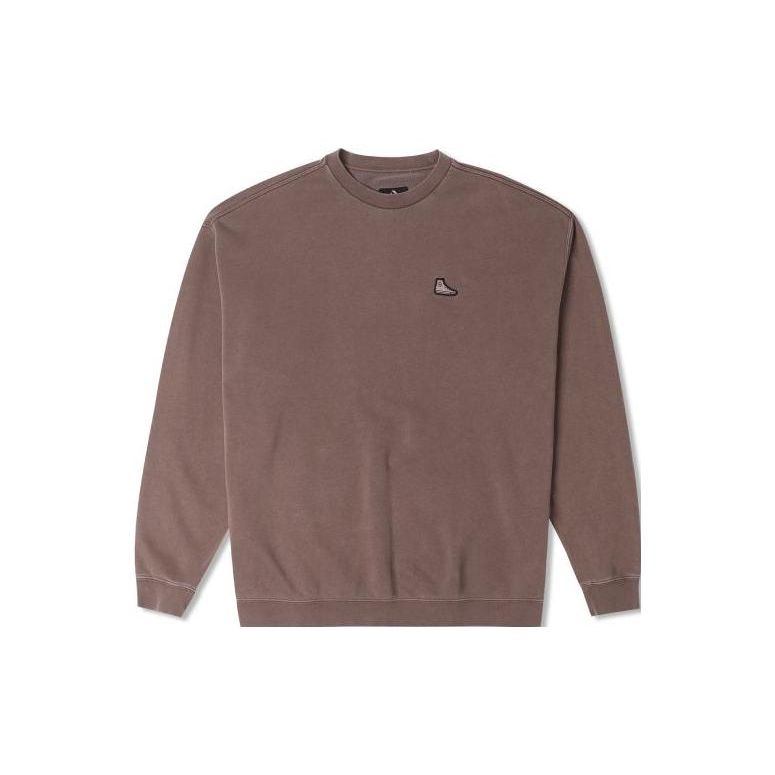 

Converse Loose Casual Crew Neck Sweatshirt Unisex Tops Brown 10024866-A01