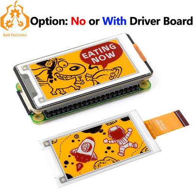 Raspberry Pi 2.15" e-Paper Display: Red, Yellow, Black & White, 296×160, Compatible with Arduino.
