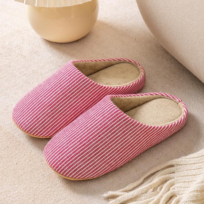 Unisex Japanese-Style Soft Cloth Slippers for Indoor Wooden Floors, Silent, Non-Slip, Large Size, Perfect for Spring and Autumn.