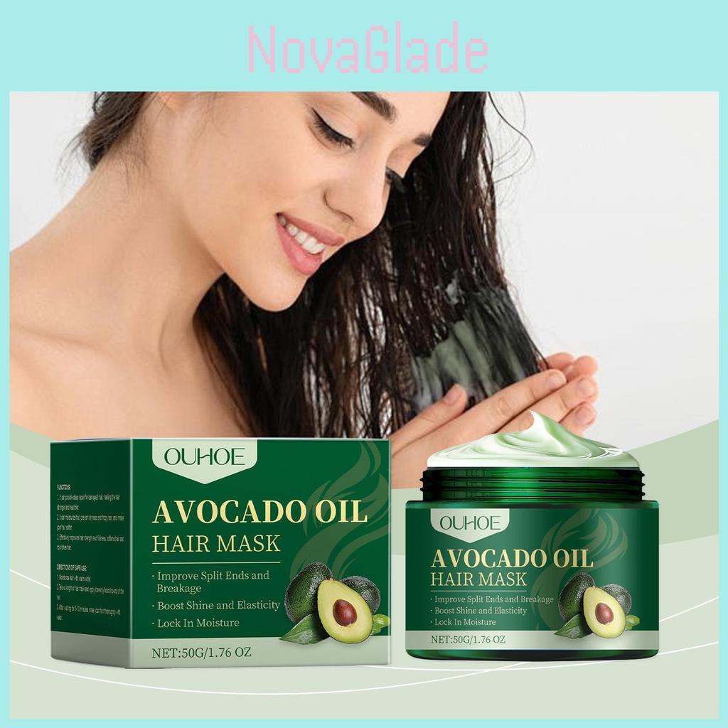 Ouhoe Avocado Oil Hair Mask Nourishing Moisturizing Hydrating For Dry Frizzy Hair