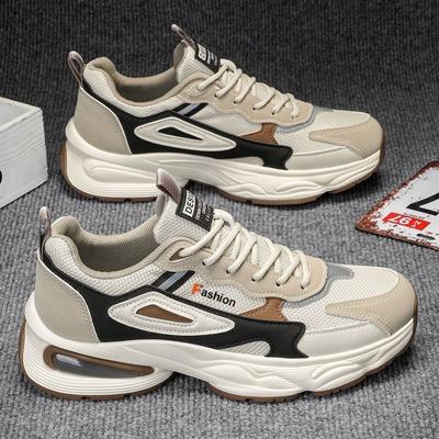 Hochwertige trendige Herrenschuhe Sommer Neue atmungsaktive verschleißfeste Plateau-Sneaker Outdoor Rutschfeste Laufschuhe Tennisschuh