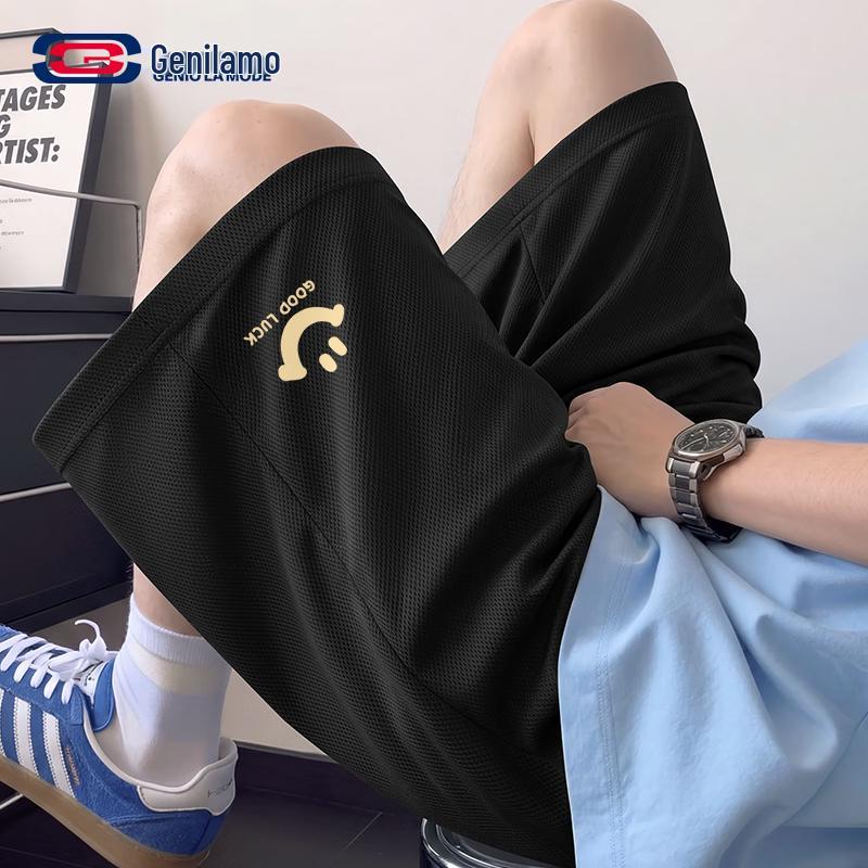 Men s Quick-Dry Ice Silk Mesh Sport Casual Shorts L