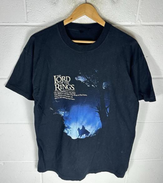 

Vintage Lord Of The Rings Shirt Mens Large Black 2001 Fellowship Of The Ring M