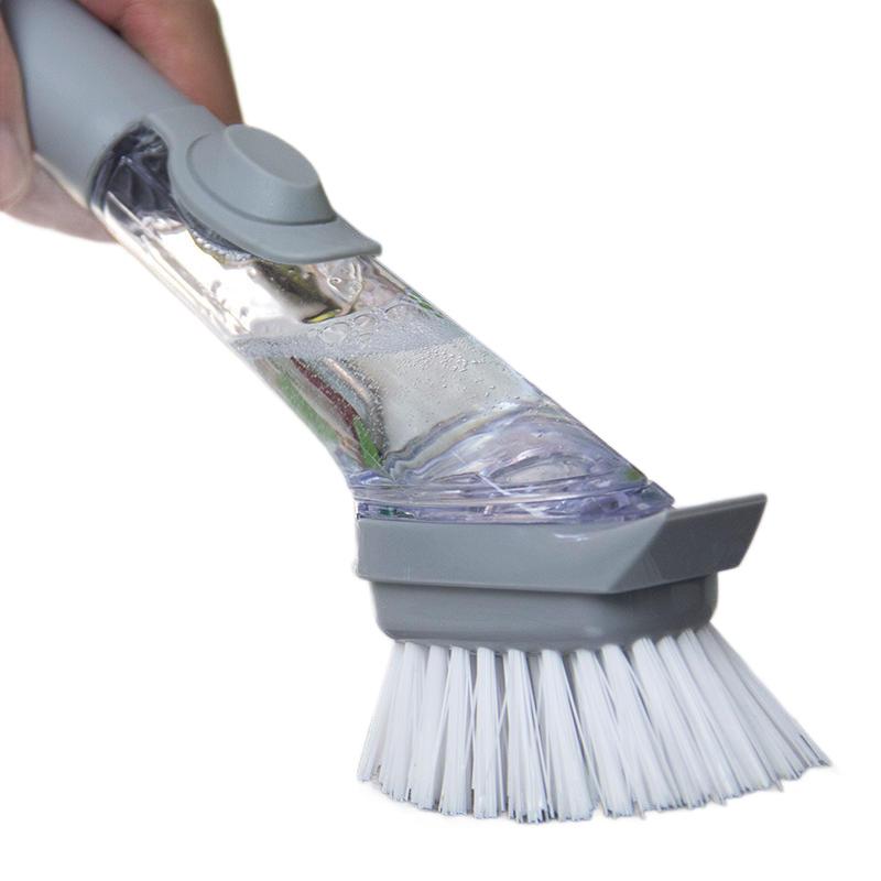 Multifunctional Automatic Liquid-Dispensing Kitchen Cleaning Brush
