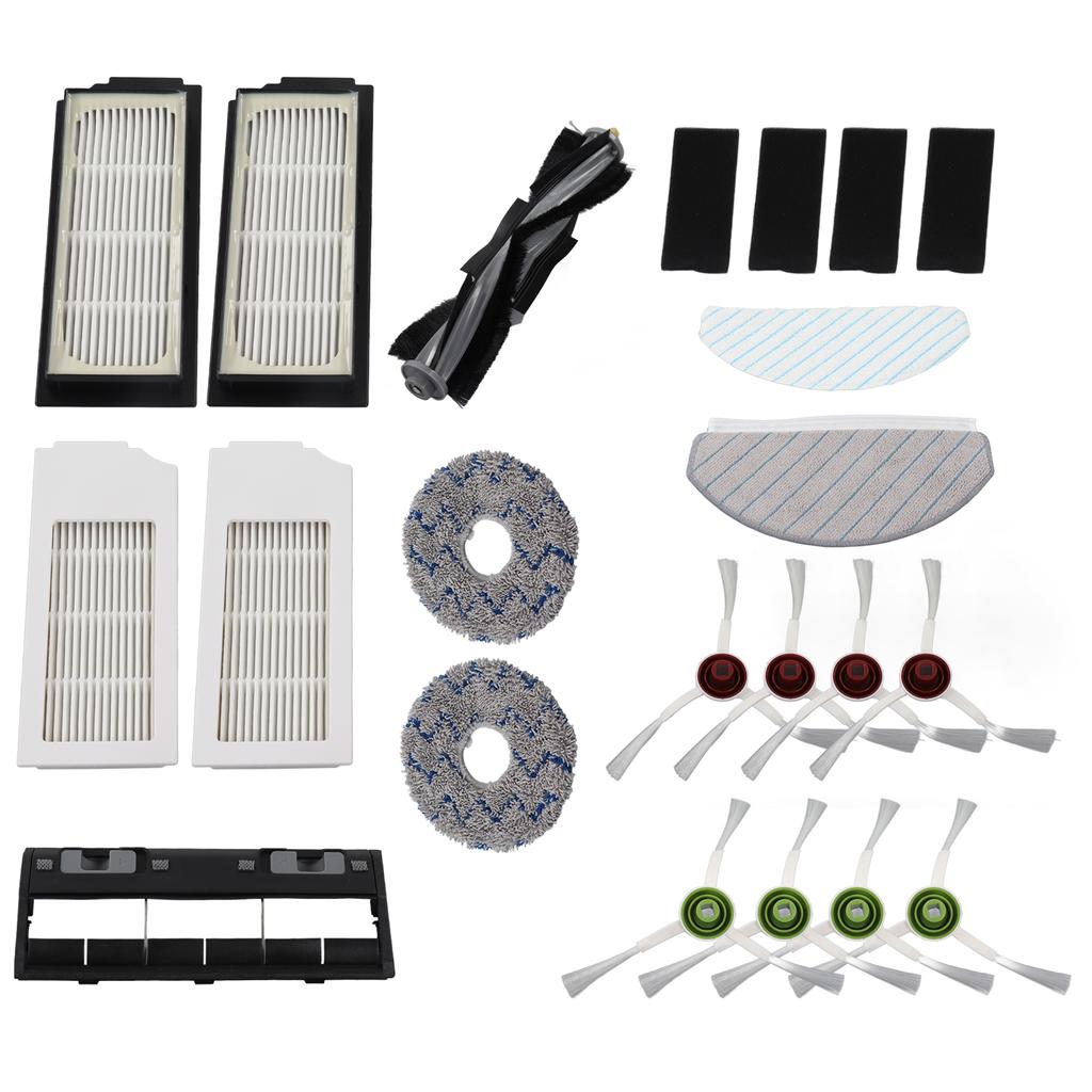 Roboterstaubsauger Zubehörset Hauptbürste Seitenbürste Gewischmopp Waschbares Mopptuch Filter für T10