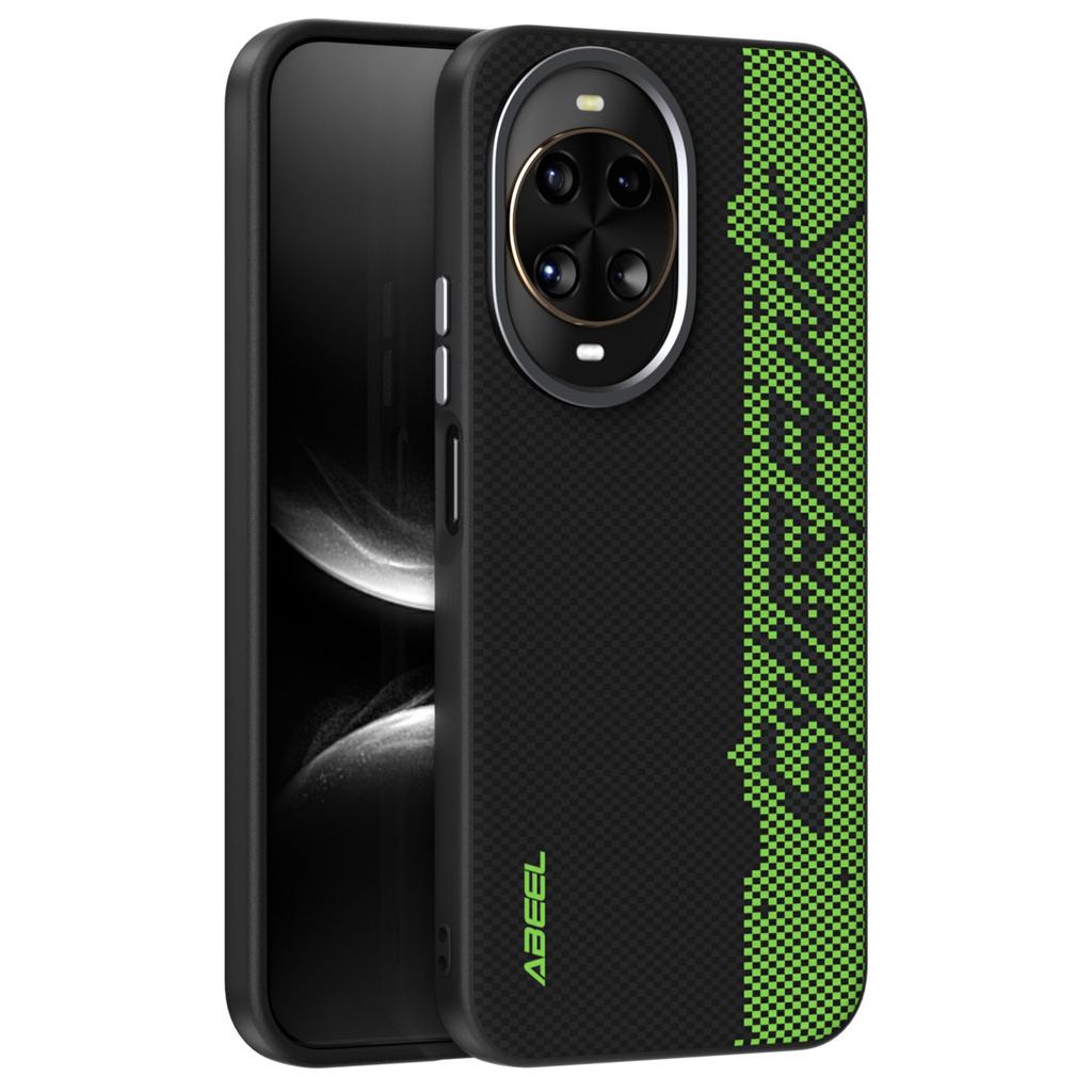 ABEEL For Huawei Nova 14 5G Case Compatible with MagSafe Printed PC TPU Aluminum Alloy Leather Phone Cover