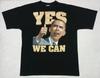 Vintage Barack Obama T-Shirt 3XL Double Sided 2009 Yes We Can XXXL Rap T Rare