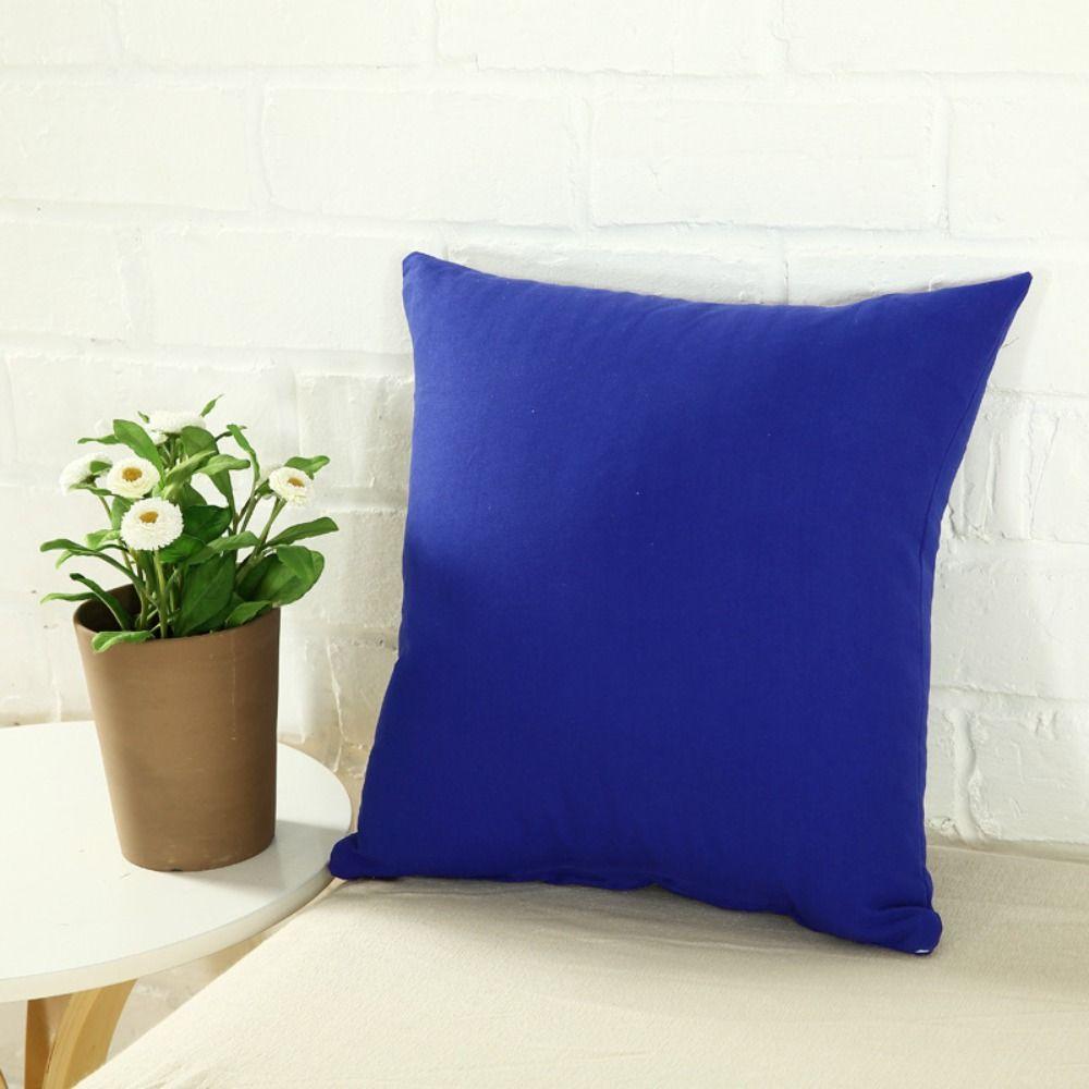 Colorful Solid Color Pillowcases Simple Cushion Cover Candy Color Pillow Case Cover  Office