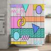 Unique Abstract Shower Curtain Modern Art Bathroom Decor Waterproof Fabric Liner Set Home Textile Tapestry Wall Hanging