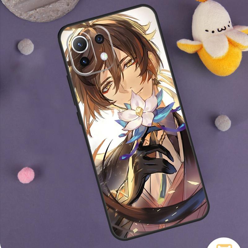 Genshin Impact Zhongli Case For Xiaomi 15 14 Ultra 13T 14T 15T 17 Pro Max POCO F8 Ultra F5 F6 F7 X5 X6 X7 Pro Cover