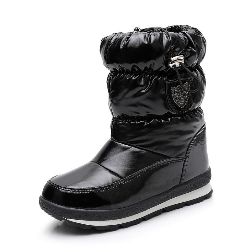 T015 Unisex Winter Snow Boots: Thick Wool, Warm, Large-Size, Waterproof