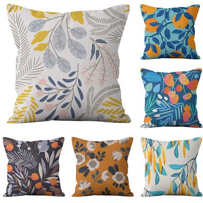Neue Moderne Einfache Kissenhülle mit Blumen-Blatt-Druck Heim Sofa Kissen Kissenbezug