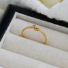 Gold-Plated Minimalist Concentric Knot Ring