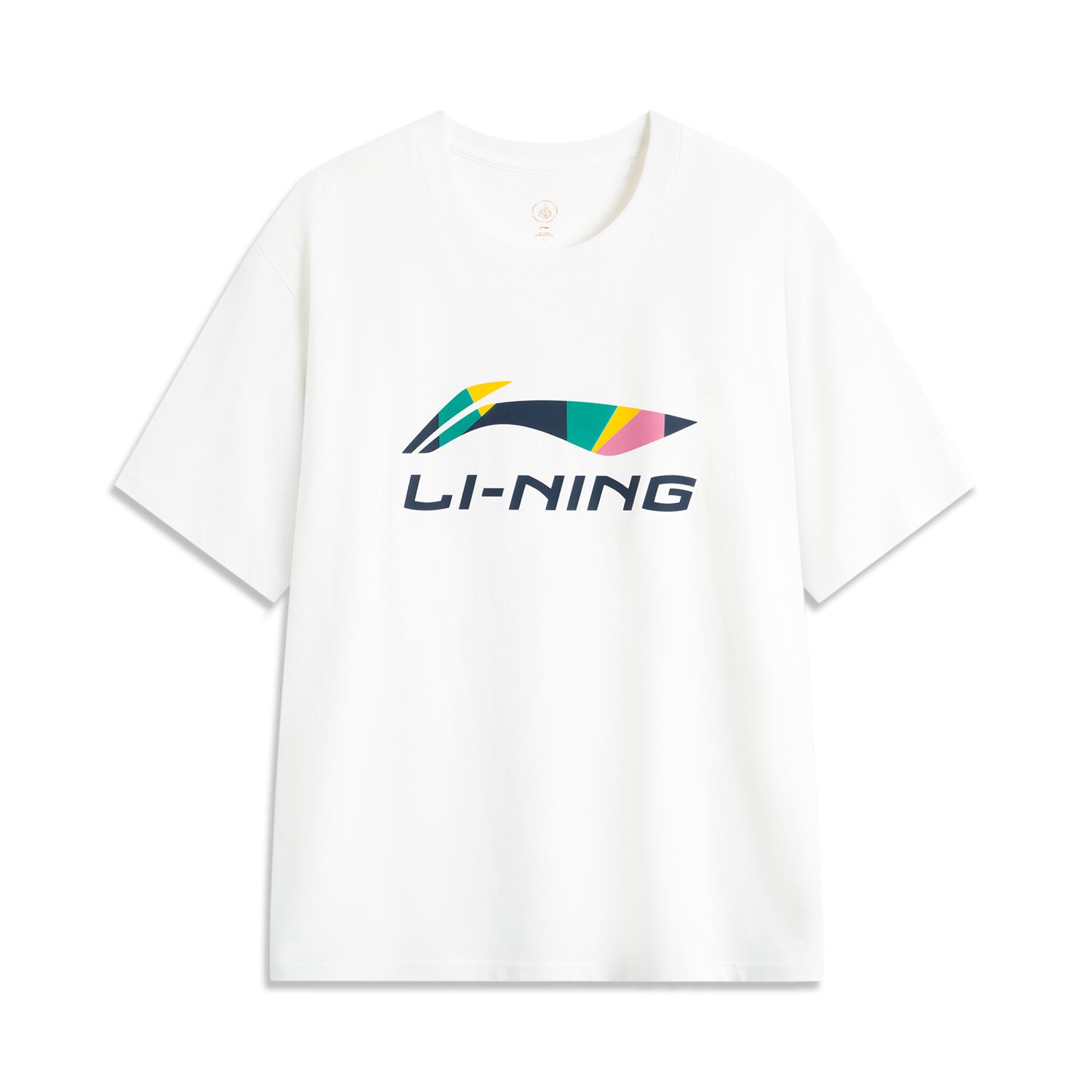 Li-Ning  Zhengrong  Collection Unisex Short Sleeve T-shirt White AHSUC27-1 S
