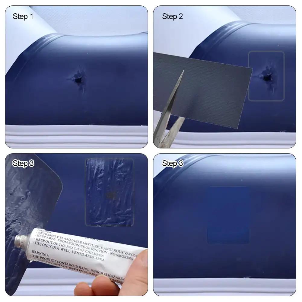 1 Rolle 5 * 100 cm Schlauchboote Kajak Spezial Beschädigte undichte Löcher PVC Reparatur Flicken Kit Geklebt Wasserdicht Patch Werkzeug Boot