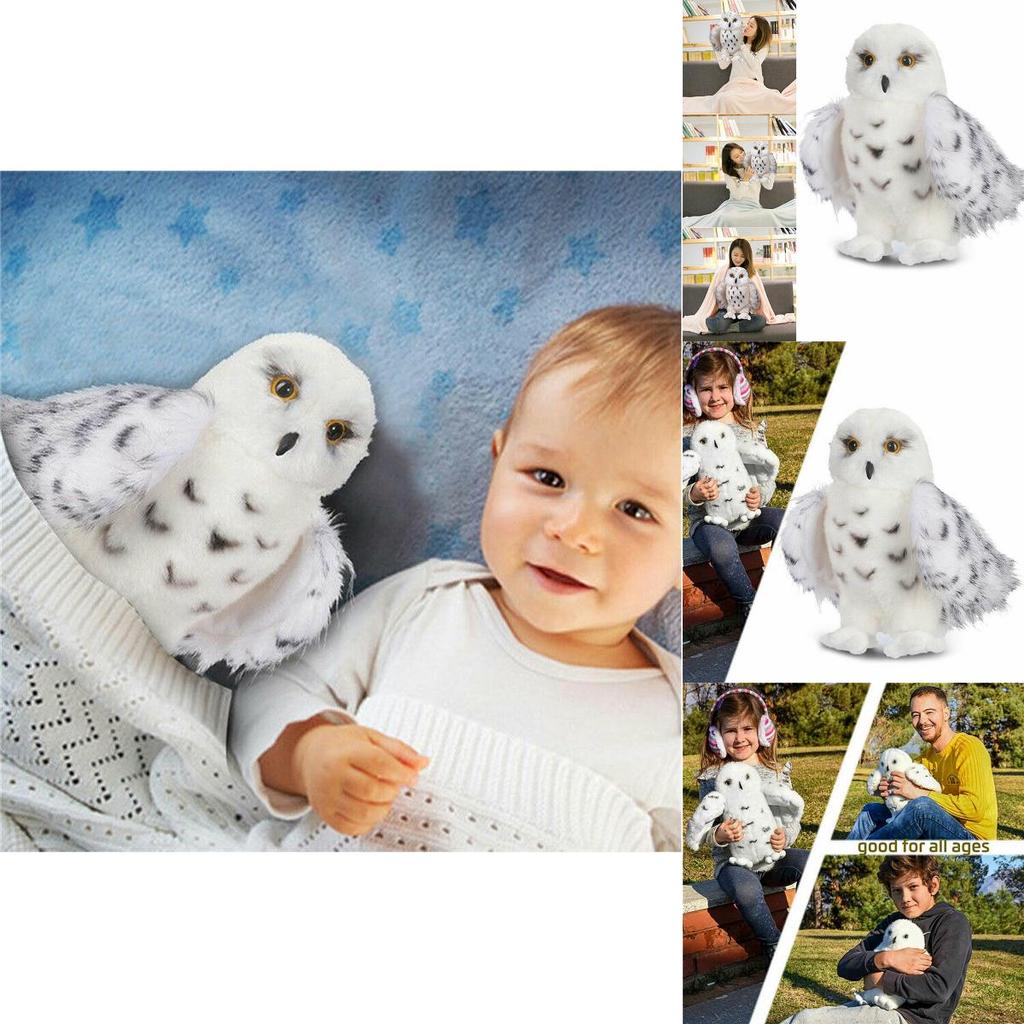 Adorabile Gufo delle Nevi Mago Peluche Morbido Bambola Imbottita Per Bambini Regalo di Natale