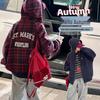 Girls' Reversible Jacket: Spring & Autumn 2025 Hooded Sweatshirt for Medium & Large Children