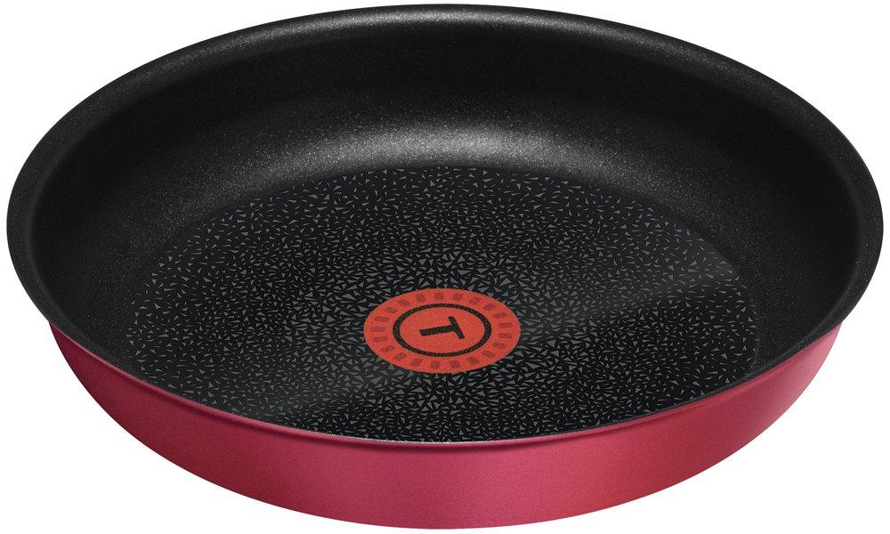 T-fal Ingenio Neo Ruby Excellence Frying Pan, 22cm, with Detachable Handle, Induction Compatible, L66303, 2016 Model