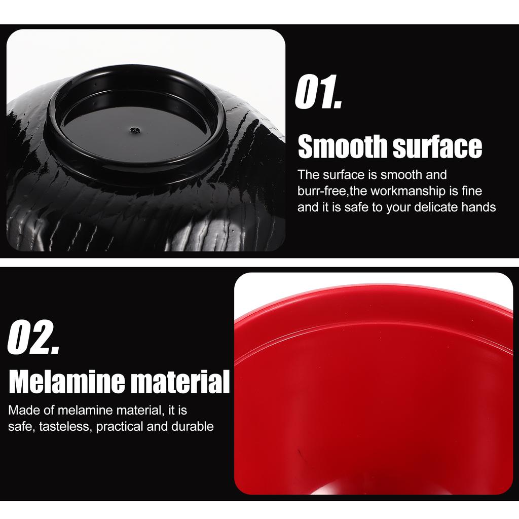 Boluri de supă Miso, boluri de servire pentru divertisment japonez, cu capac, acoperite cu fructe, stil melamină, orez, restaurant