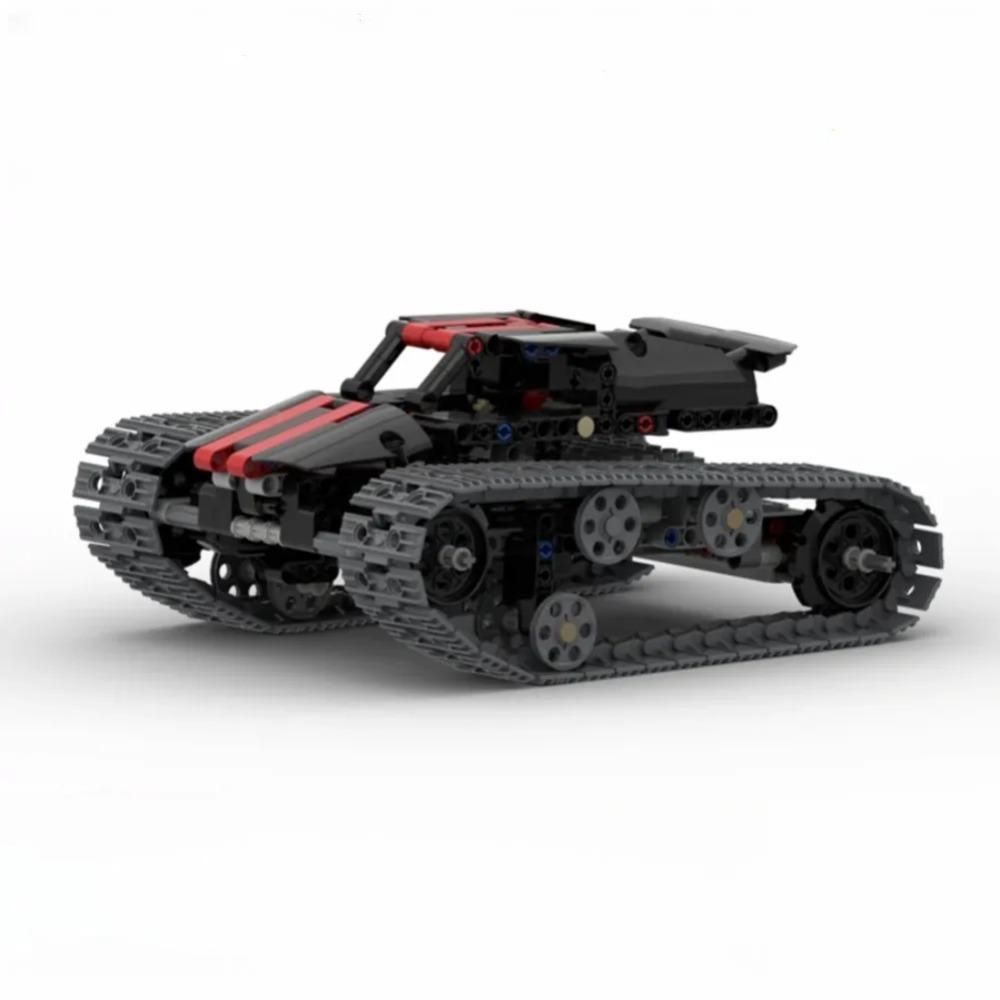 

MOC 4WD Гусеничный Монстр Танк Высокоскоростной Багги Мотор Внедорожный Кросс Экскаватор Шасси Управление через Приложение Блоки Транспортное средство