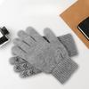 Warme Handschuhe Touchscreen Rutschfest Herren und Damen Herbst und Winter Kaschmir Strickhandschuhe für Studenten Reiten Kältefeste Handschuhe