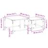  Coffee Tables That Slide Under Each Other, 2 Pcs., Glass Top and Steel
