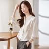 Women's Long-Sleeve Chiffon Blouse