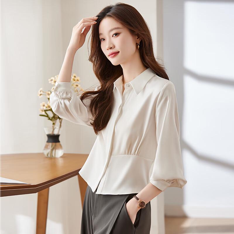 Women's Long-Sleeve Chiffon Blouse