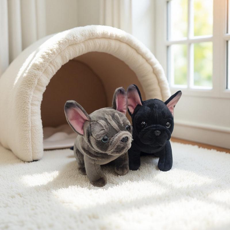 Französische Bulldogge Plüschtier - Niedlicher Puppenbegleiter für Kinder