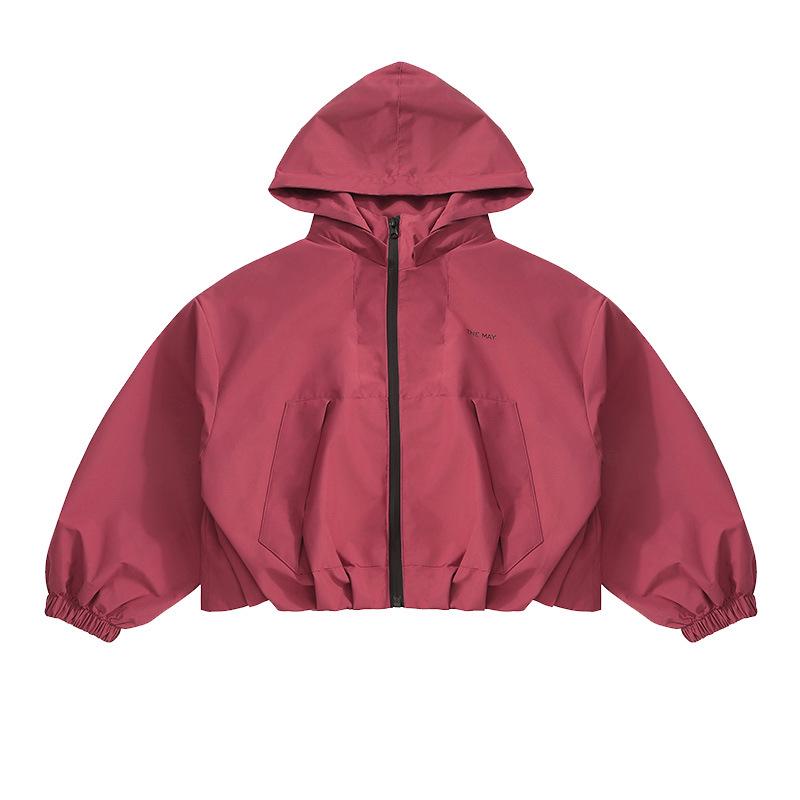 Girls' Spring/Autumn 2025 Fashionable Hooded Trench Coat - Korean Style Trendy Windbreaker for Big Kids