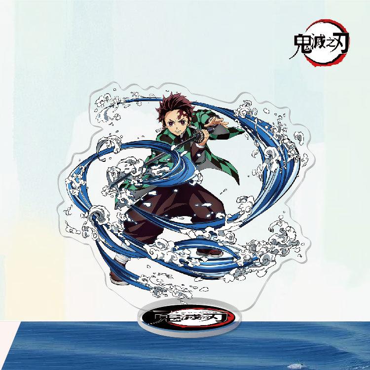 Game Anime Demon Slayer Blade Tanjiro Acrylic Cosplay Character Stand Acrylic Figure Stand Painted Desk Decor Ornament Gift