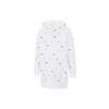 Puma Logo All Over Print Breathable Loose Casual Hooded Long Sleeve Dress Women Dresses White 531648-02