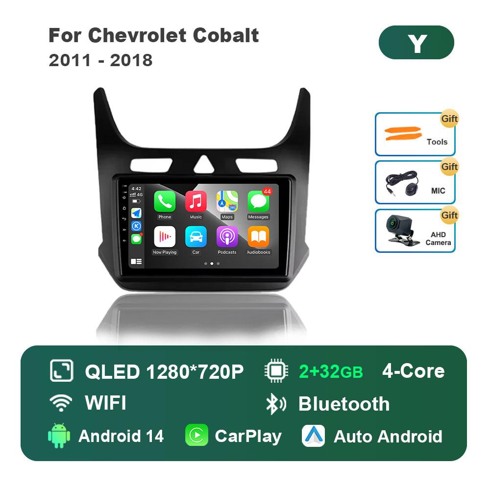 Android 14 System Car Radio Multimedia Player for Chevrolet Cobalt 2011 - 2018 GPS Navigation BT WiFi IPS Screen Auto Tools