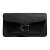 Tabby 26 C Polished Pebble Leather Waist Bag Medium Men Waist Bag Black 4085-JIBLK